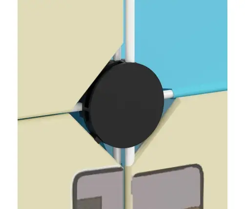 Skapītis Bērniem, 8 Kubveida Nodalījumi, Zils, Plastmasa Vidaxl