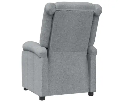 Masāžas Krēsls, Gaiši Pelēks Audums Vidaxl