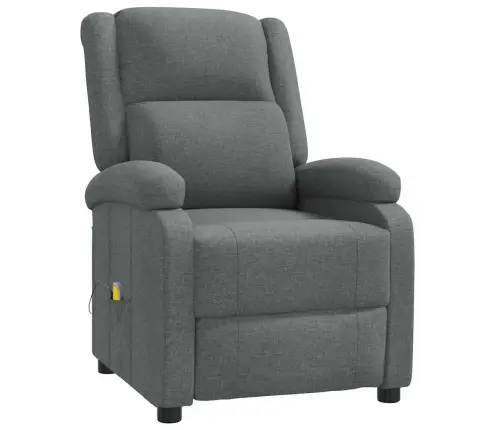 Masāžas Krēsls, Tumši Pelēks Audums Vidaxl