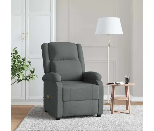 Masāžas Krēsls, Tumši Pelēks Audums Vidaxl