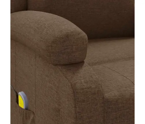 Masažinis Krėslas, Rudos Spalvos, Audinys