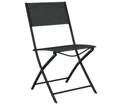 3-Daļīgs Bistro Mēbeļu Komplekts, Tērauds, Melns Vidaxl