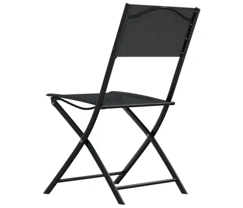 3-Daļīgs Bistro Mēbeļu Komplekts, Tērauds, Melns Vidaxl