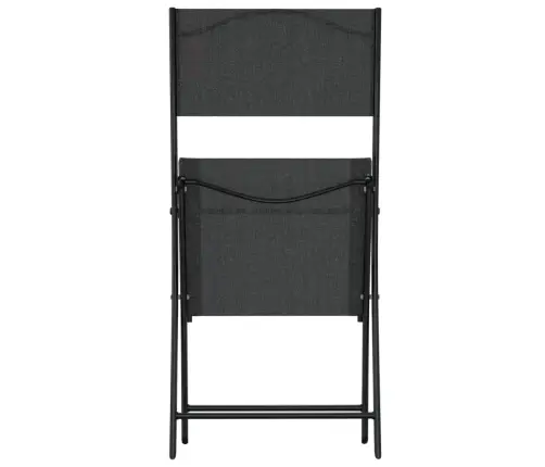 3-Daļīgs Bistro Mēbeļu Komplekts, Tērauds, Melns Vidaxl