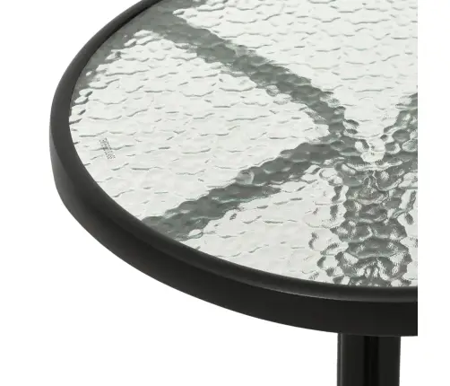 3-Daļīgs Bistro Mēbeļu Komplekts, Tērauds, Melns Vidaxl