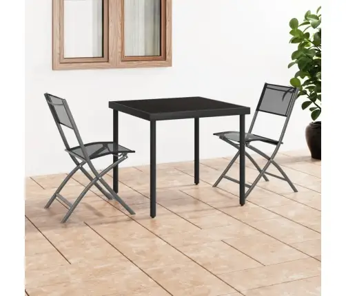 Saliekami Dārza Krēsli, 2 Gab., Melns Tērauds Un Tekstilēns Vidaxl Saliekami Dārza Krēsli, 2 Gab., Melns Tērauds Un Tekstilēns Vidaxl