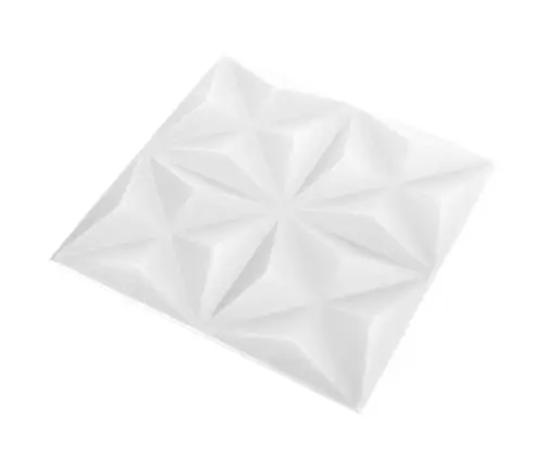 3D Sienas Paneļi, 48 Gab., 50X50 Cm, Balts Origami, 12 M² Vidaxl