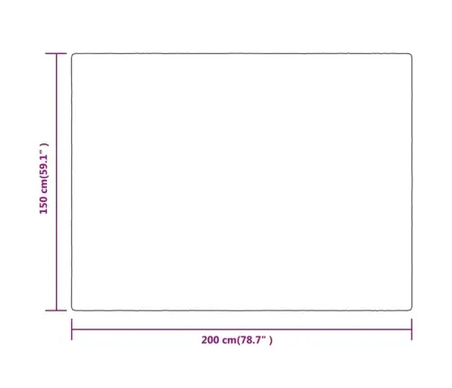 Apklotas, Kreminės Spalvos, 150X200cm Poliesteris