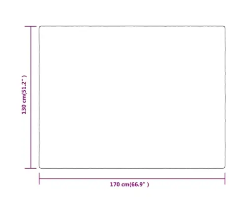 Sega, Tuksneša Krāsā, 130X170 Cm, Poliesters Vidaxl