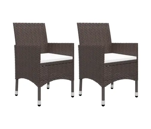 Sodo Valgomojo Komplektas, 3 Dalių, Rudas, Poliratanas/Stiklas