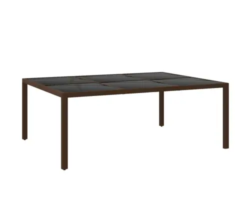 11-Daļīgs Dārza Mēbeļu Komplekts, Brūns, Pe Rotangpalma Vidaxl