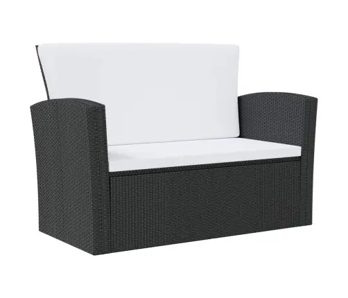 16-Daļīgs Dārza Atpūtas Mēbeļu Komplekts, Melna Pe Rotangpalma Vidaxl 16-Daļīgs Dārza Atpūtas Mēbeļu Komplekts, Melna Pe Rotangpalma Vidaxl