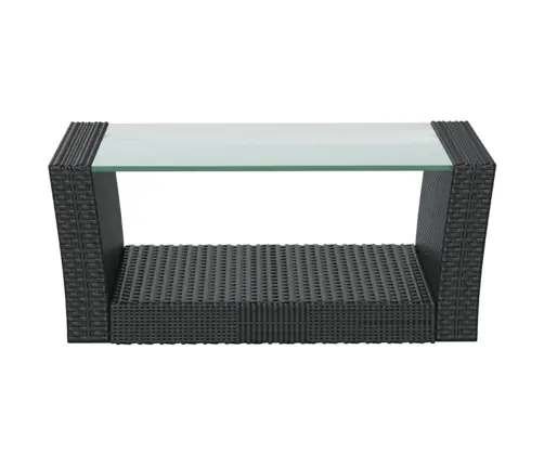 16-Daļīgs Dārza Atpūtas Mēbeļu Komplekts, Melna Pe Rotangpalma Vidaxl 16-Daļīgs Dārza Atpūtas Mēbeļu Komplekts, Melna Pe Rotangpalma Vidaxl