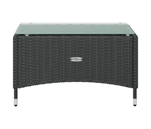 16-Daļīgs Dārza Atpūtas Mēbeļu Komplekts, Melna Pe Rotangpalma Vidaxl