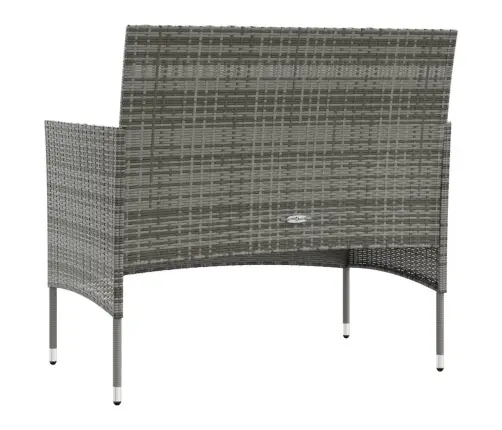 Sodo Komplektas Su Pagalvėlėmis, 8 Dalių, Pilkas, Poliratanas