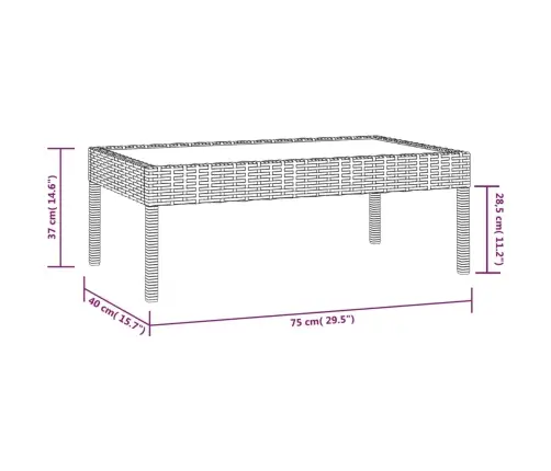 8-Daļīgs Dārza Atpūtas Mēbeļu Komplekts, Brūna Pe Rotangpalma Vidaxl