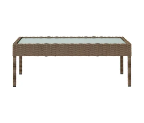 8-Daļīgs Dārza Atpūtas Mēbeļu Komplekts, Brūna Pe Rotangpalma Vidaxl