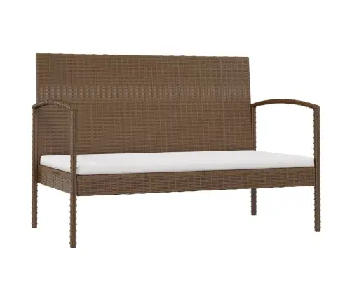 16-Daļīgs Dārza Atpūtas Mēbeļu Komplekts, Brūna Pe Rotangpalma Vidaxl