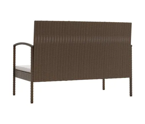 16-Daļīgs Dārza Atpūtas Mēbeļu Komplekts, Brūna Pe Rotangpalma Vidaxl