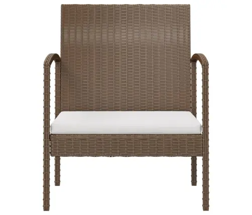 16-Daļīgs Dārza Atpūtas Mēbeļu Komplekts, Brūna Pe Rotangpalma Vidaxl