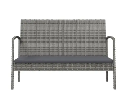 Sodo Komplektas Su Pagalvėlėmis, 8 Dalių, Pilkas, Poliratanas Sodo Komplektas Su Pagalvėlėmis, 8 Dalių, Pilkas, Poliratanas