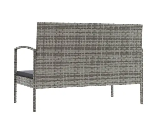 Sodo Komplektas Su Pagalvėlėmis, 8 Dalių, Pilkas, Poliratanas Sodo Komplektas Su Pagalvėlėmis, 8 Dalių, Pilkas, Poliratanas