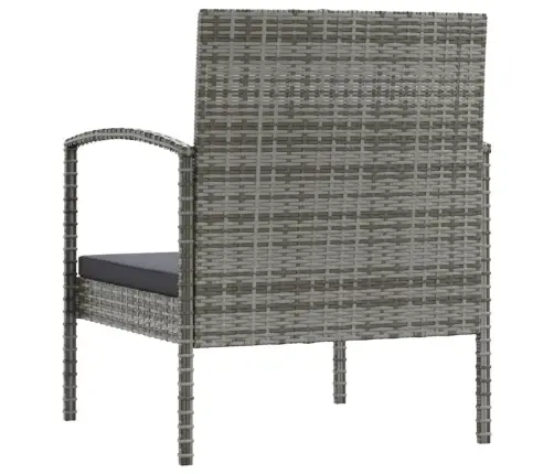 Sodo Komplektas Su Pagalvėlėmis, 8 Dalių, Pilkas, Poliratanas Sodo Komplektas Su Pagalvėlėmis, 8 Dalių, Pilkas, Poliratanas