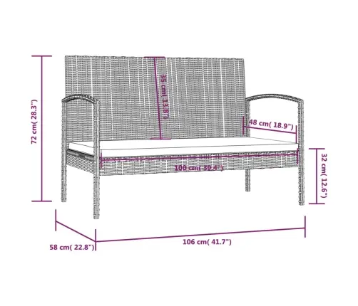 Sodo Komplektas Su Pagalvėlėmis, 8 Dalių, Pilkas, Poliratanas Sodo Komplektas Su Pagalvėlėmis, 8 Dalių, Pilkas, Poliratanas