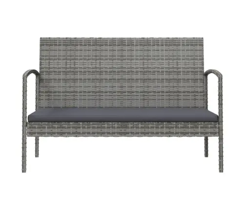 16-Osaline Aiamööblikomplekt Patjadega, Polürotang, Hall