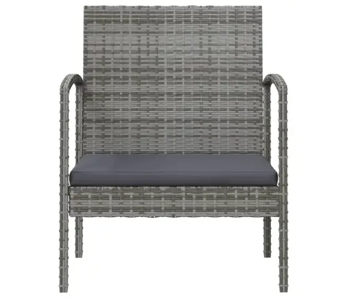 16-Osaline Aiamööblikomplekt Patjadega, Polürotang, Hall