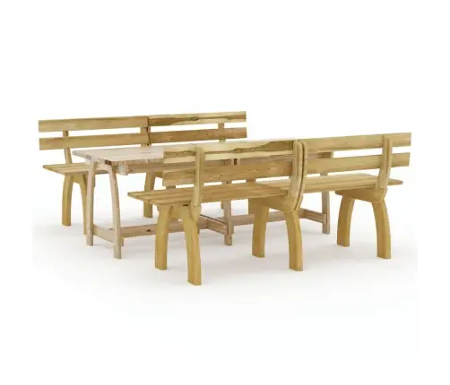 3-Daļīgs Dārza Mēbeļu Komplekts, Impregnēta Priede Vidaxl