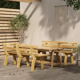 3-Daļīgs Dārza Mēbeļu Komplekts, Impregnēta Priede Vidaxl