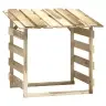 Pergola Ar Jumtu, 3 Gab., 100X90X100 Cm, Impregnēta Priede Vidaxl