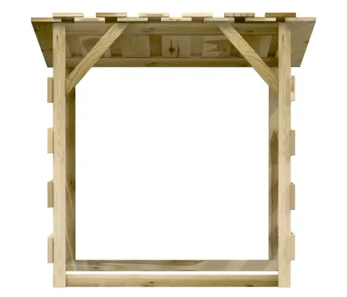 Pergola Ar Jumtu, 3 Gab., 100X90X100 Cm, Impregnēta Priede Vidaxl