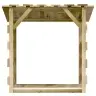 Pergola Ar Jumtu, 3 Gab., 100X90X100 Cm, Impregnēta Priede Vidaxl