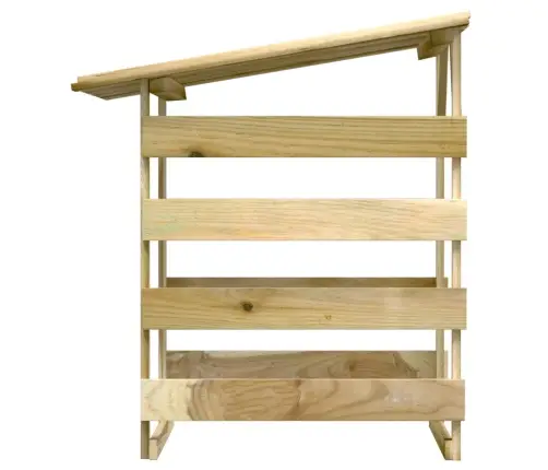 Pergola Ar Jumtu, 4 Gab., 100X90X100 Cm,  Impregnēta Priede Vidaxl