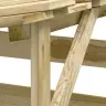 Pergola Ar Jumtu, 4 Gab., 100X90X100 Cm,  Impregnēta Priede Vidaxl
