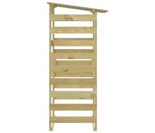 Katusega Lehtlad 2 Tk, 100X90X200 cm Immutatud Männipuit