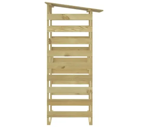 Katusega Lehtlad 3 Tk, 100X90X200 cm Immutatud Männipuit