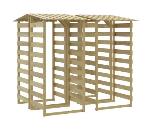 Katusega Lehtlad 4 Tk, 100X90X200 cm Immutatud Männipuit