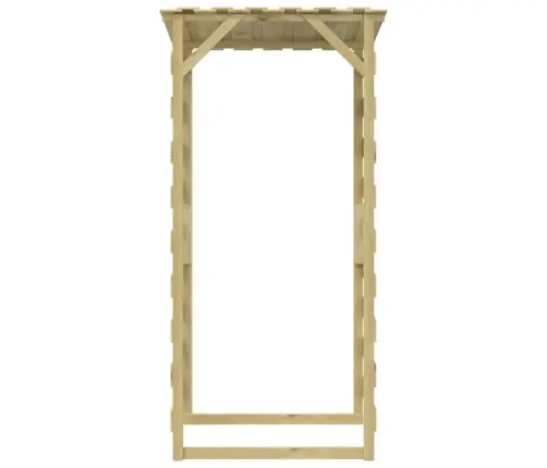 Katusega Lehtlad 4 Tk, 100X90X200 cm Immutatud Männipuit