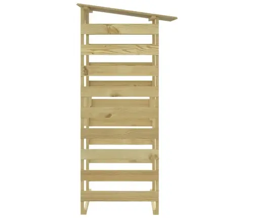 Katusega Lehtlad 6 Tk, 100X90X200 cm Immutatud Männipuit