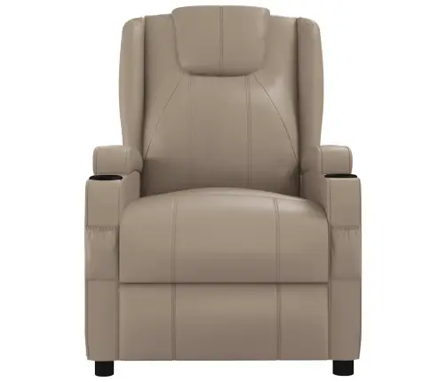 Atlošiamas Krėslas, Kapučino Spalvos, Dirbtinė Oda