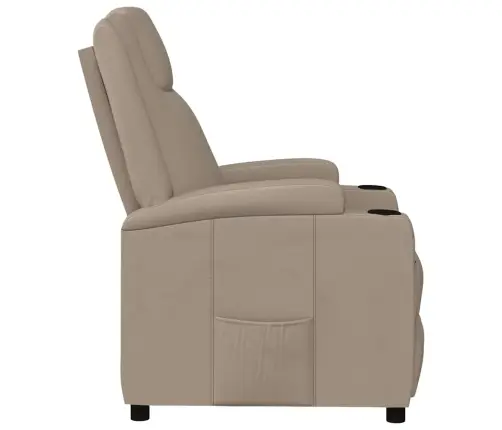 Atlošiamas Krėslas, Kapučino Spalvos, Dirbtinė Oda