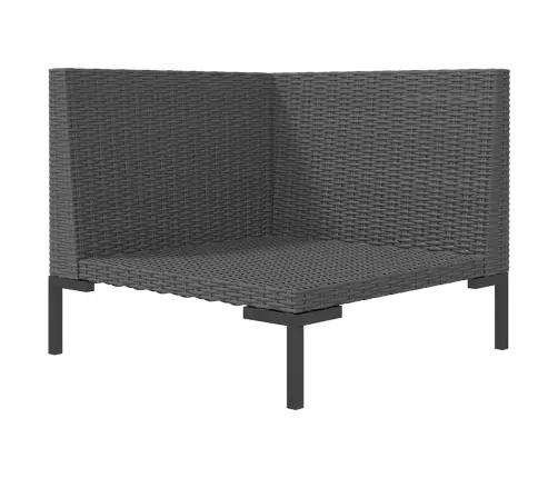 Sodo Sofa Su Pagalvėlėmis, Pusapvalis Poliratanas