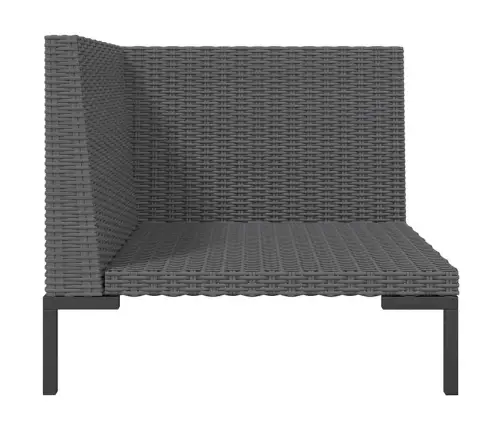 Sodo Sofa Su Pagalvėlėmis, Pusapvalis Poliratanas