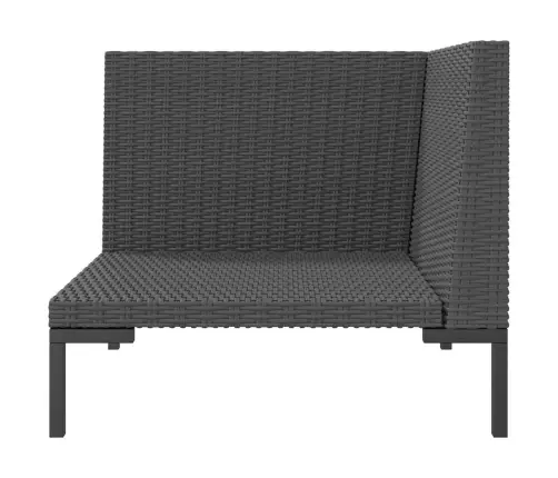 Sodo Sofa Su Pagalvėlėmis, Pusapvalis Poliratanas