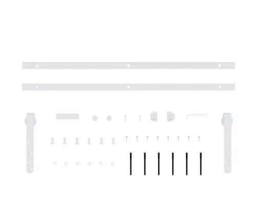 Bīdāmo Skapja Durvju Komplekts, Oglekļa Tērauds, 152 Cm, Balts Vidaxl