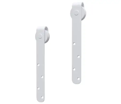 Bīdāmo Skapja Durvju Komplekts, Oglekļa Tērauds, 152 Cm, Balts Vidaxl