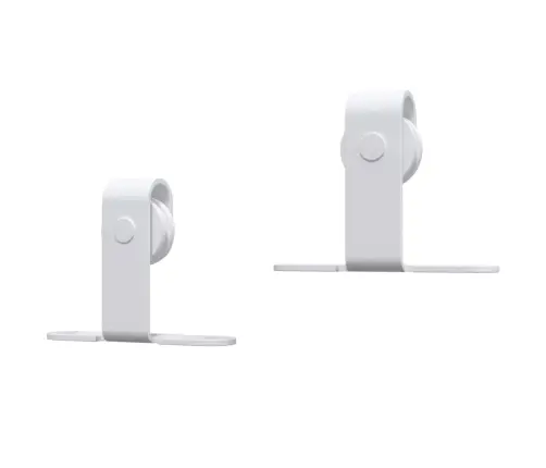 Bīdāmo Skapja Durvju Komplekts, Oglekļa Tērauds, 200 Cm, Balts Vidaxl